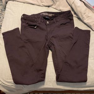 American Eagle Jeggings, purple-ish/plum color